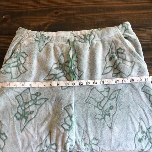 Star Wars Yoda Lounge Pants Women’s Large Green Pockets Plush Fleece Cozy PJS - Picture 5 of 10